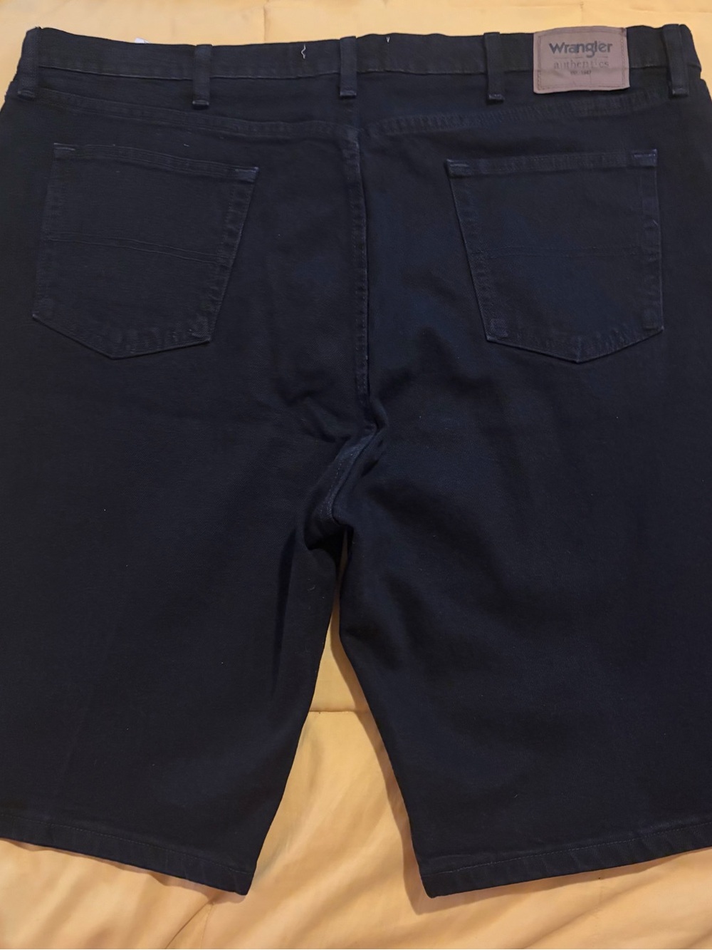Wrangler Black Denim Casual Shorts